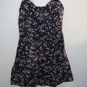 Cotton on navy blue floral sundress